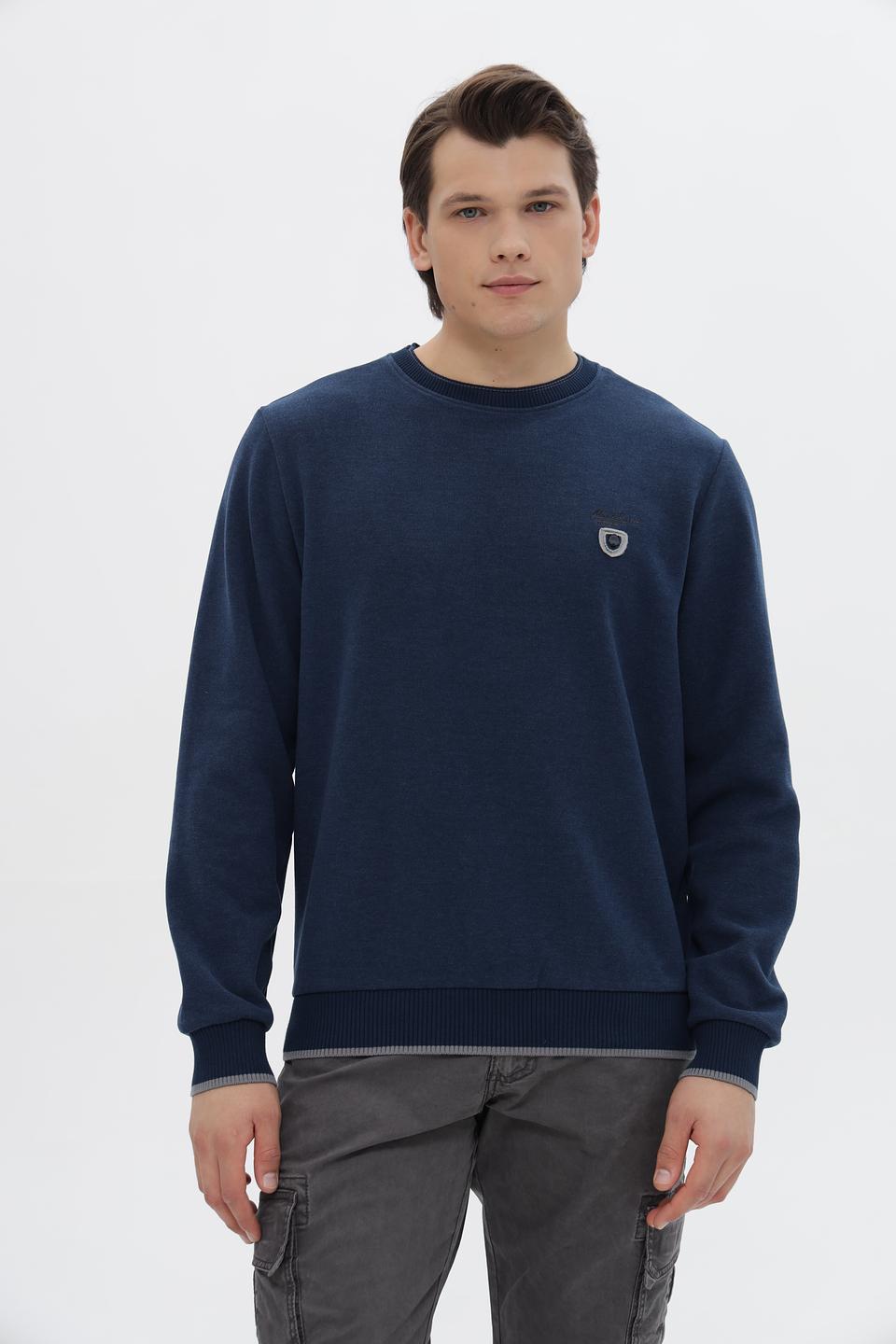 Джемпер Monte Carlo синий с логотипом