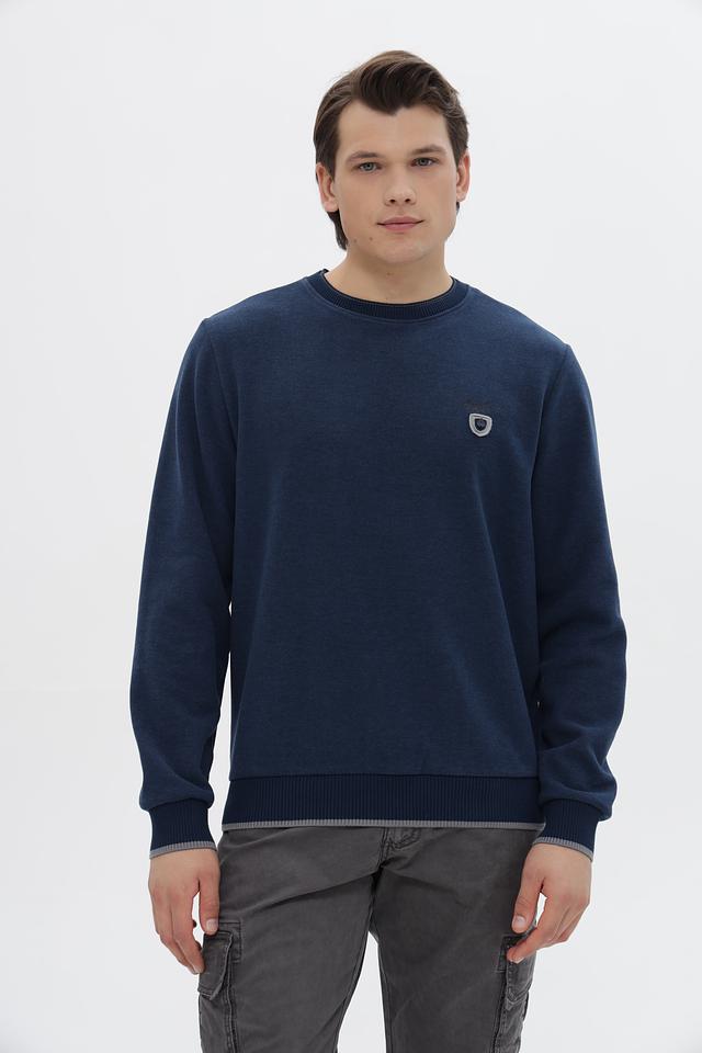 Джемпер Monte Carlo синий с логотипом