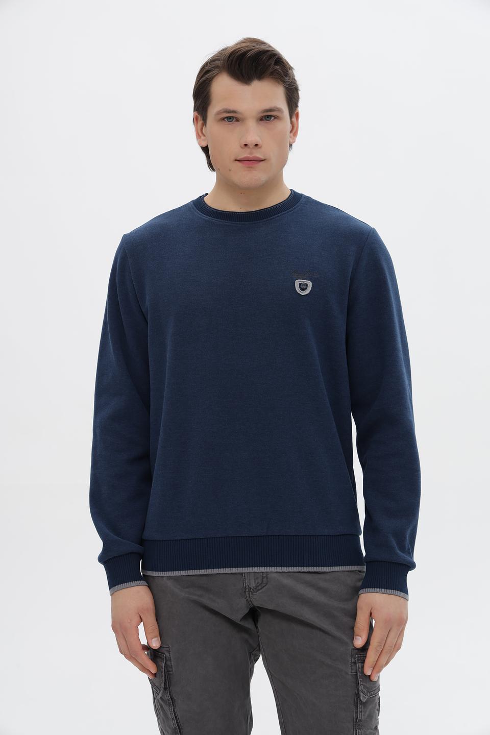 Джемпер Monte Carlo синий с логотипом