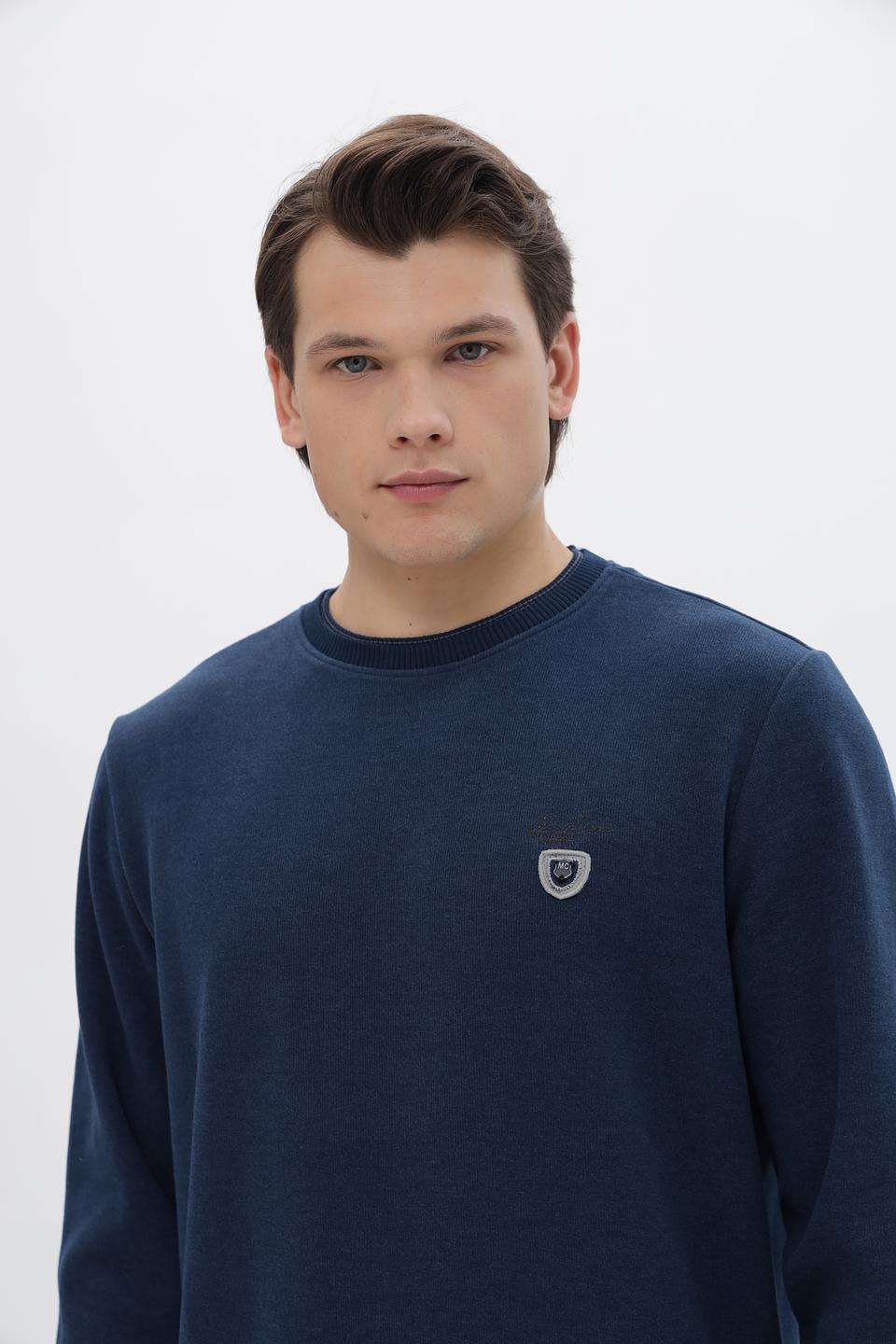 Джемпер Monte Carlo синий с логотипом