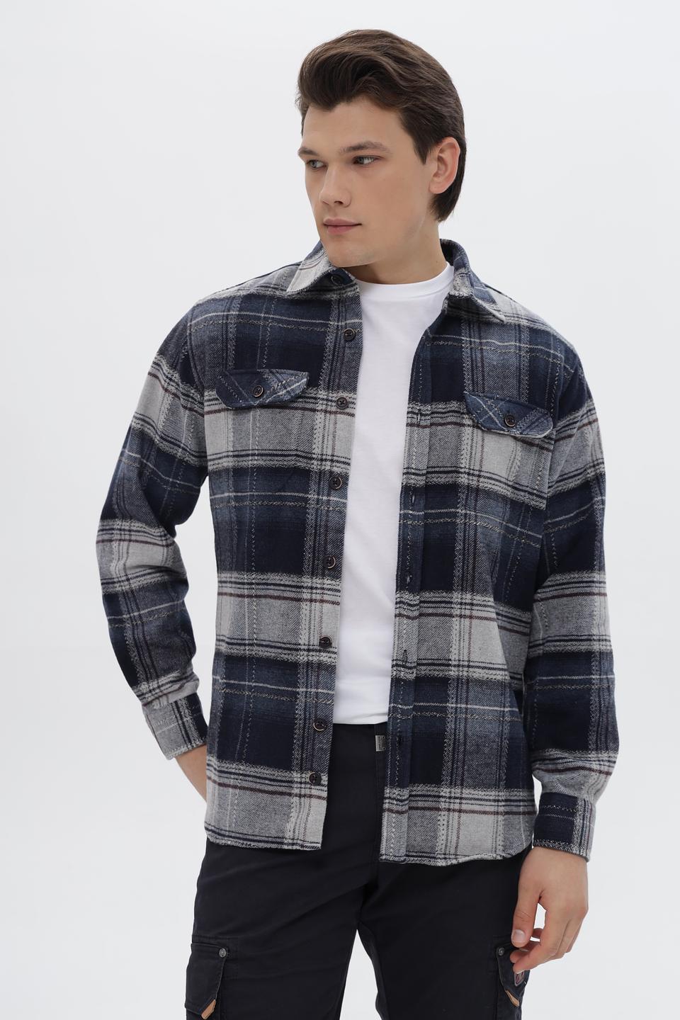 Рубашка-фланель Monte Carlo в клетку