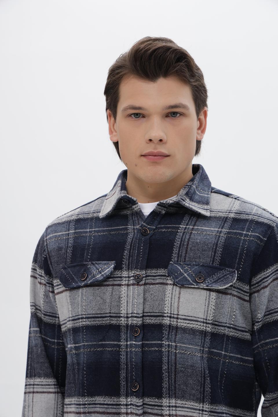 Рубашка-фланель Monte Carlo в клетку