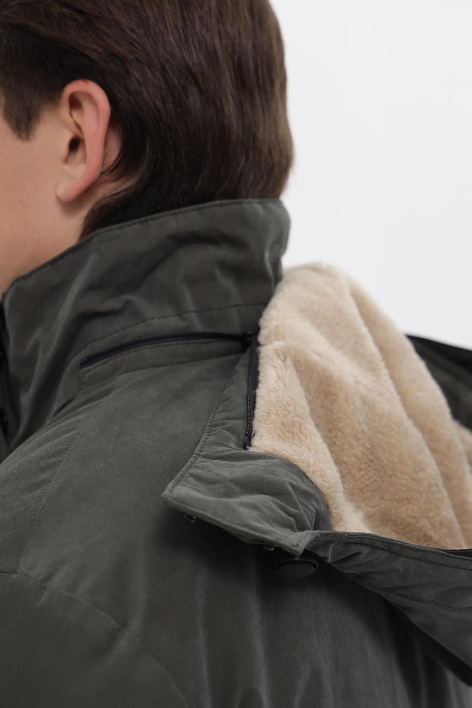 Куртка Gate one хаки с капюшоном