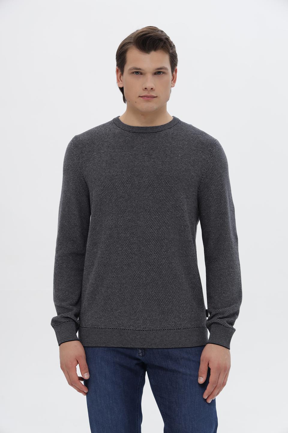 Джемпер Bugatti мужской серый меланж