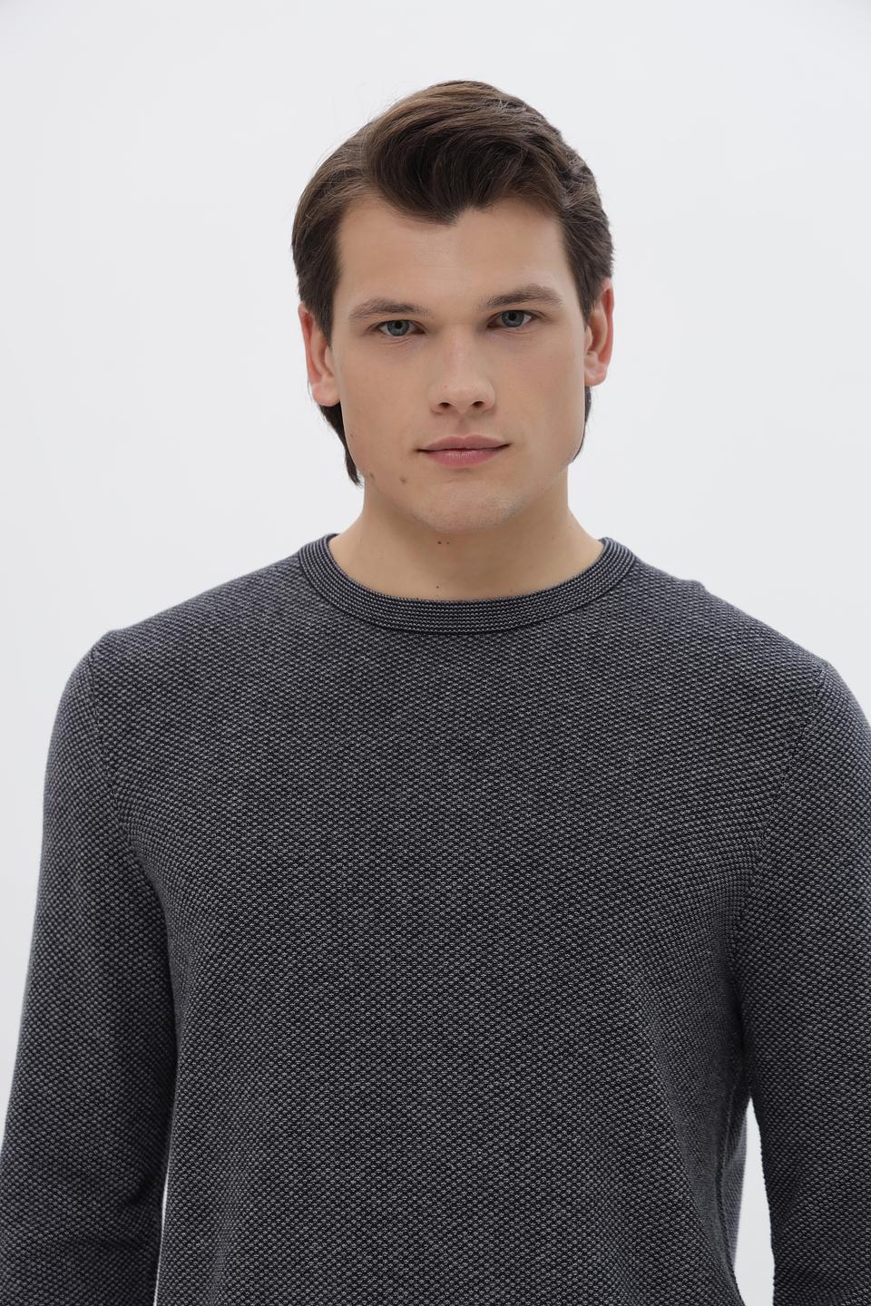 Джемпер Bugatti мужской серый меланж