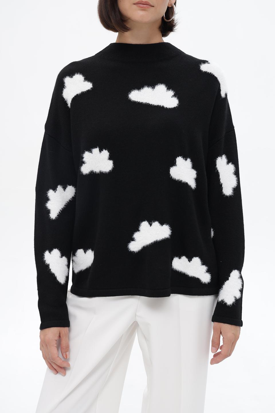 Пуловер UNQ с облаками