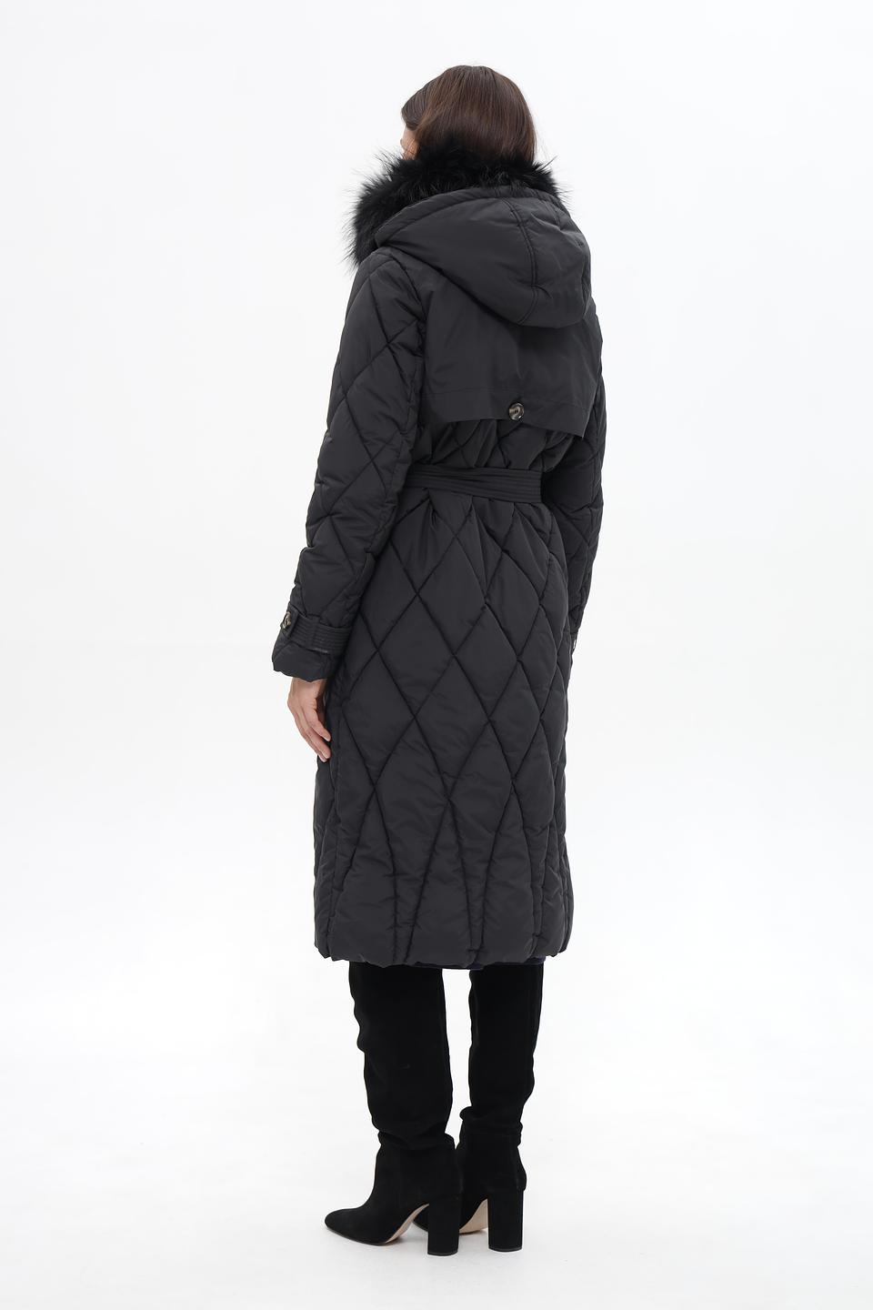 Пальто стеганое Electra style черное