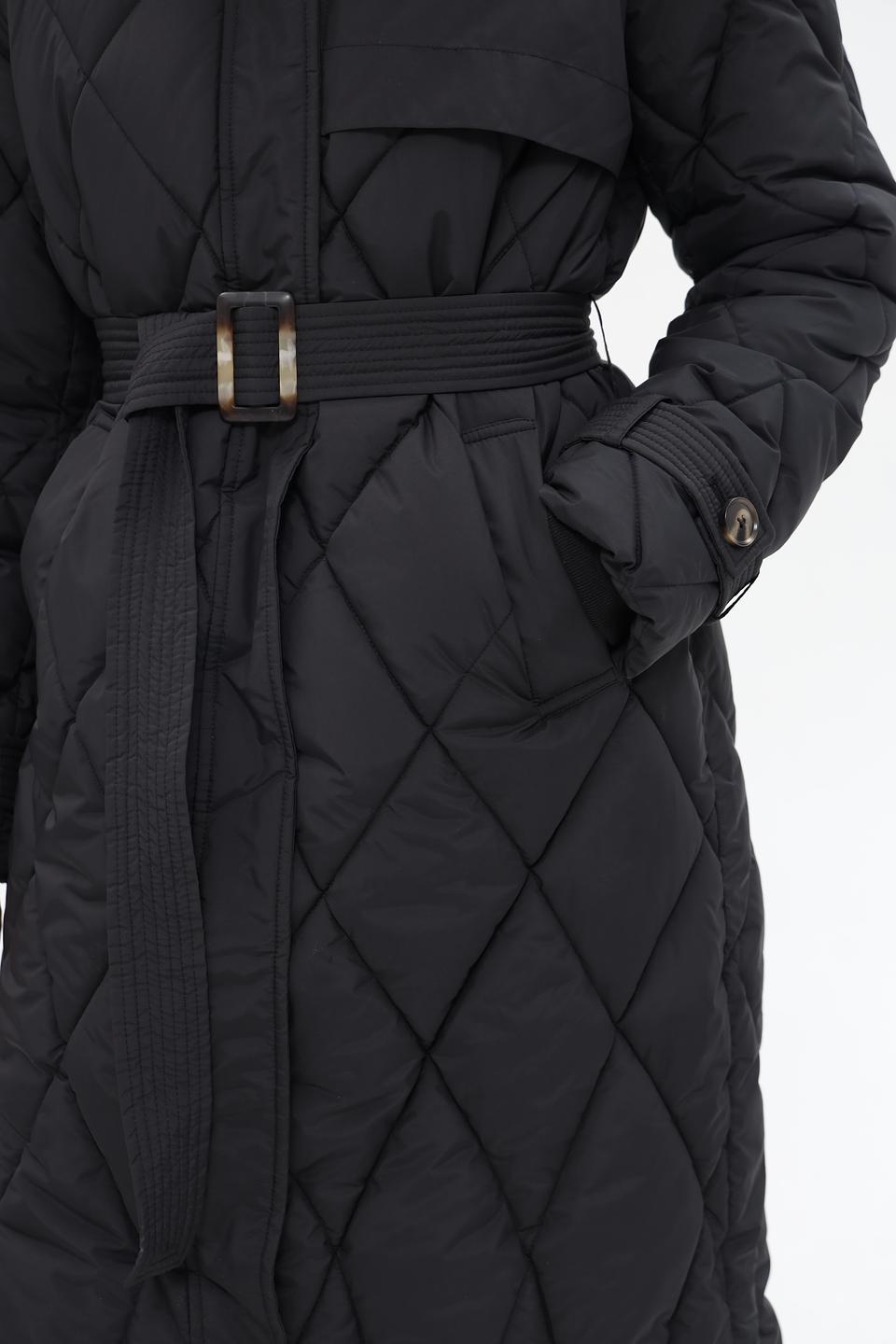 Пальто стеганое Electra style черное