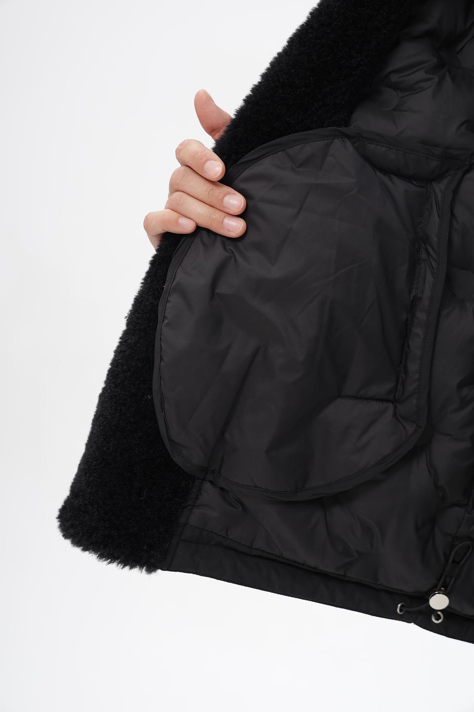 Куртка Electra style чёрная с мехом