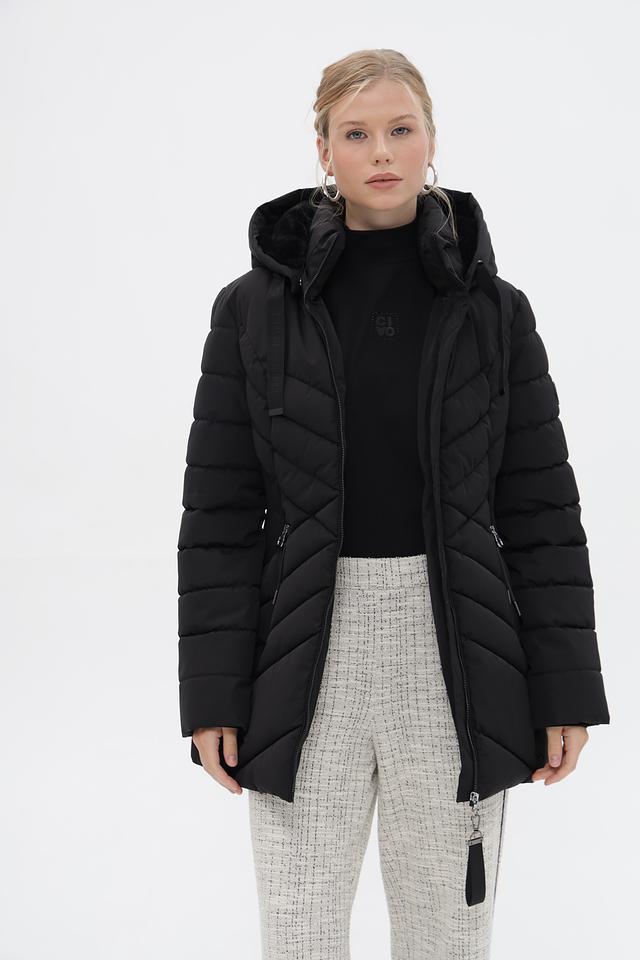 Куртка District стеганая чёрная