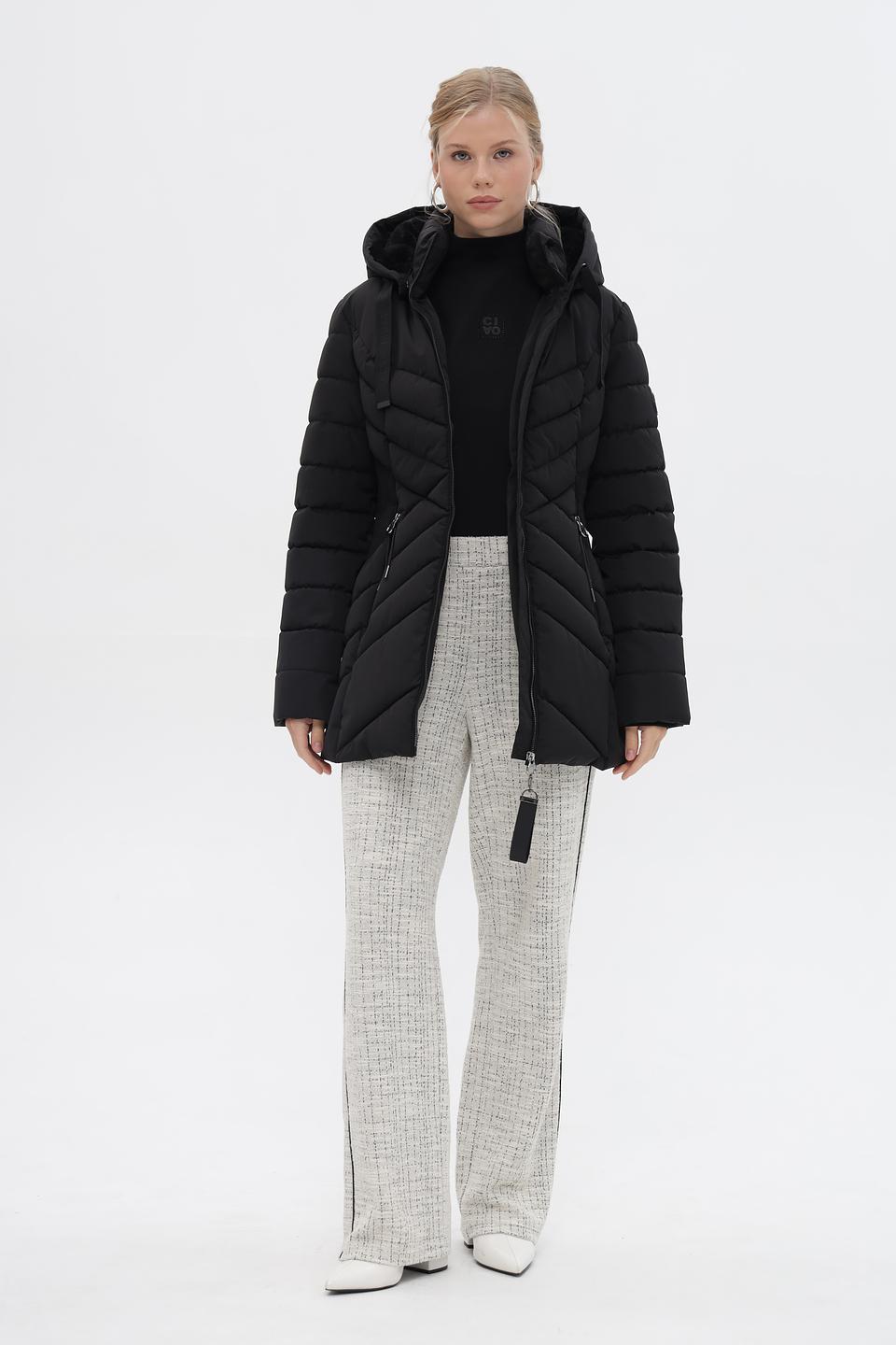 Куртка District стеганая чёрная