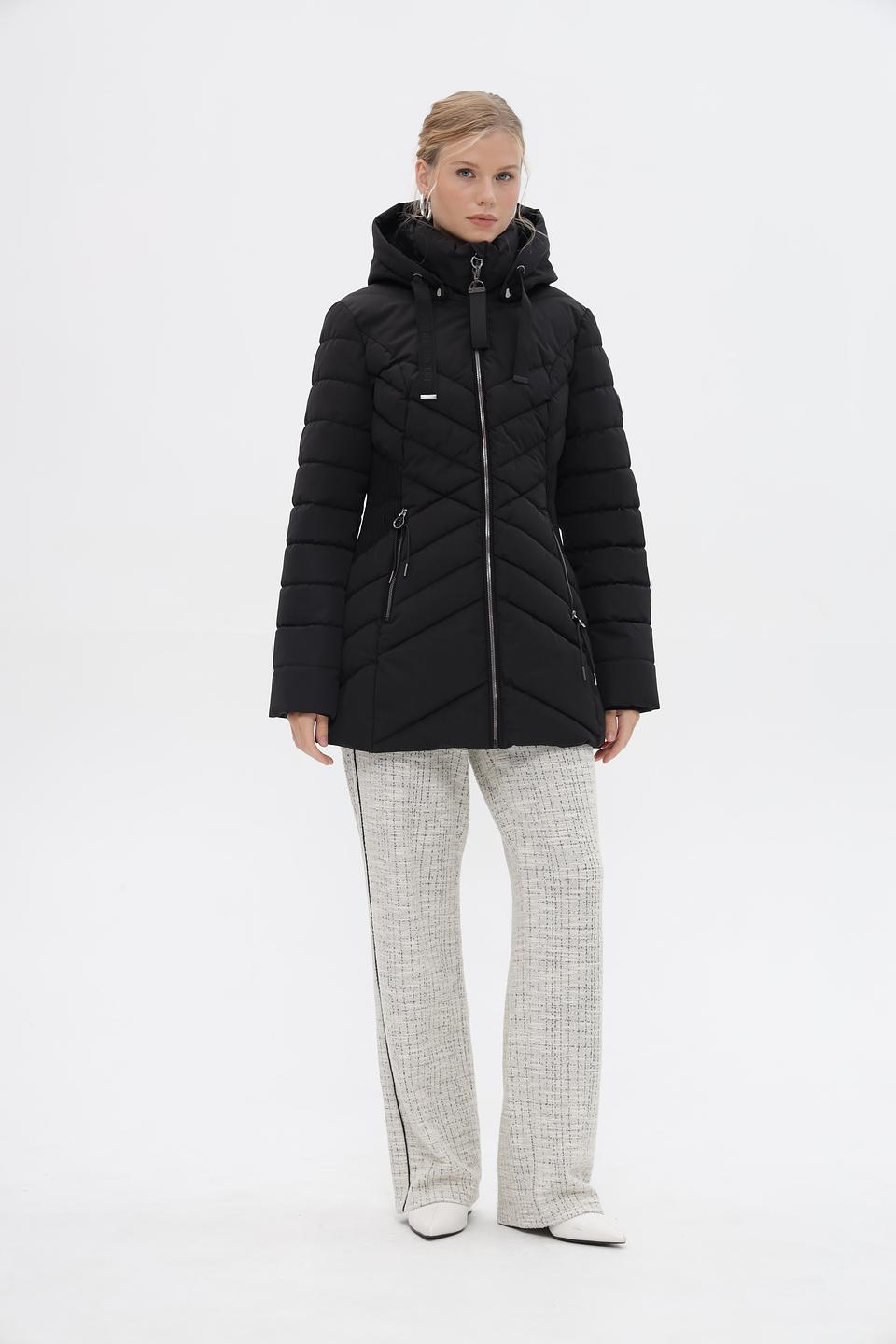 Куртка District стеганая чёрная