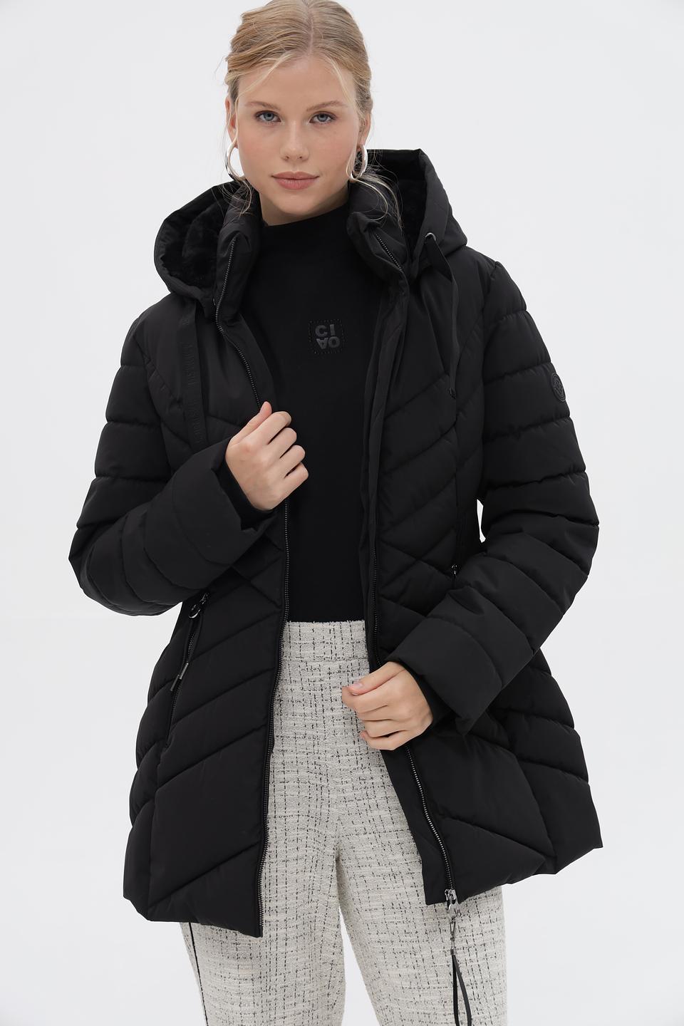 Куртка District стеганая чёрная