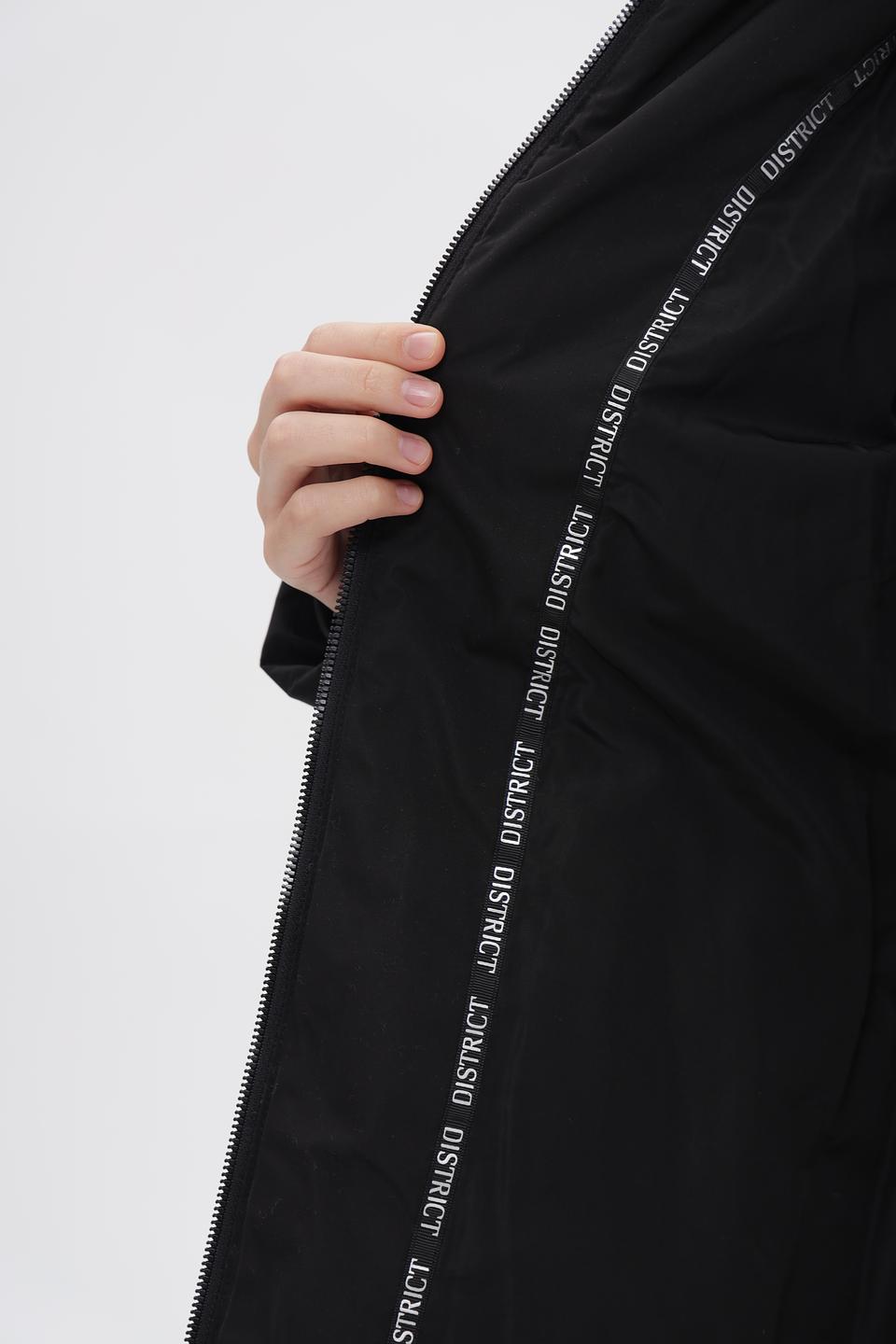 Куртка District стеганая чёрная