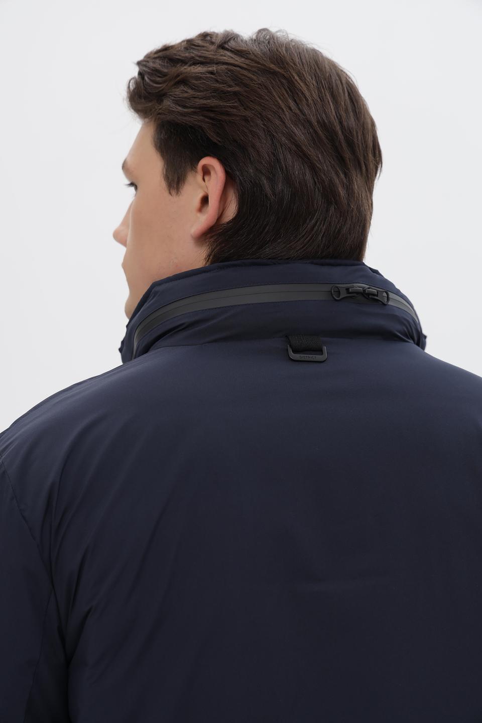 Куртка District стеганая синяя