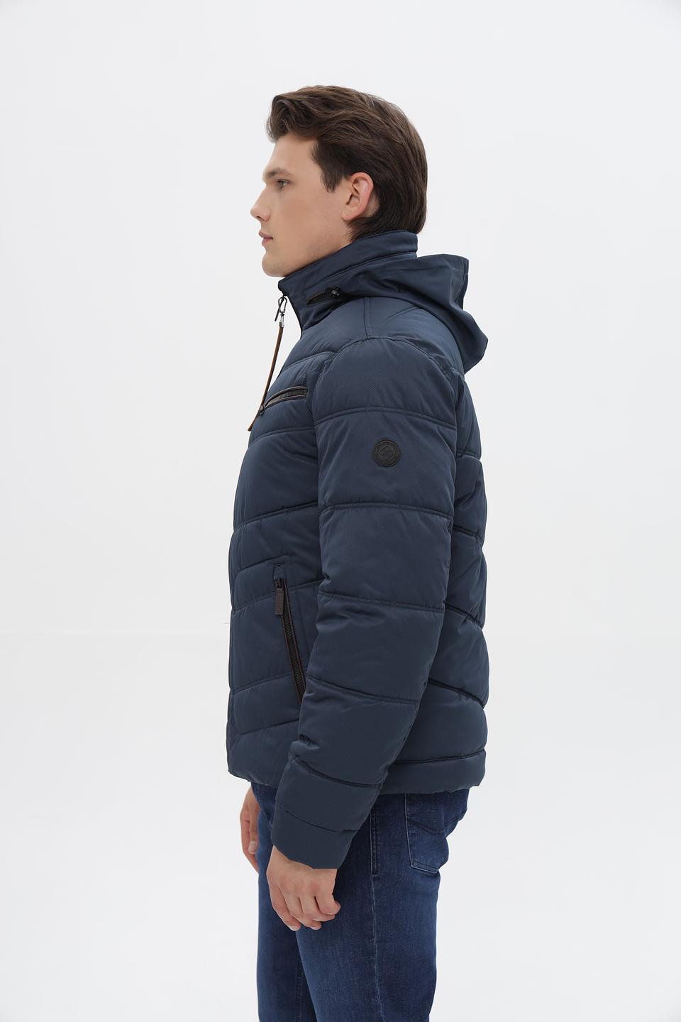 Куртка District стеганая синяя