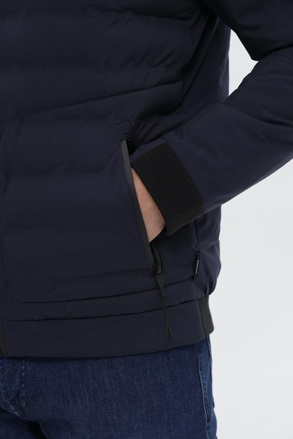 Куртка District стеганая синяя