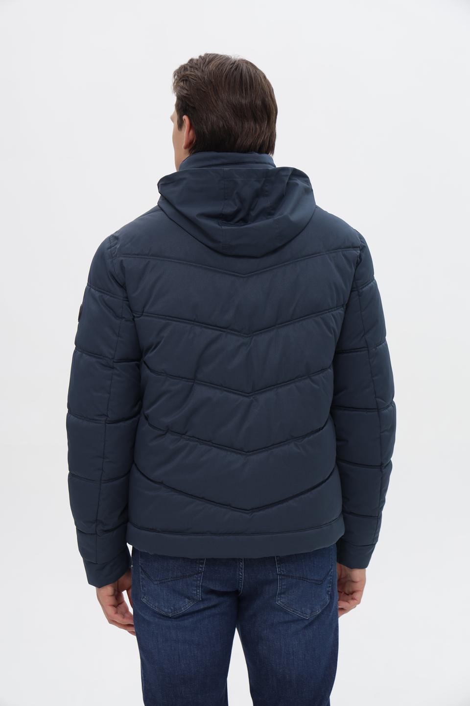 Куртка District стеганая синяя
