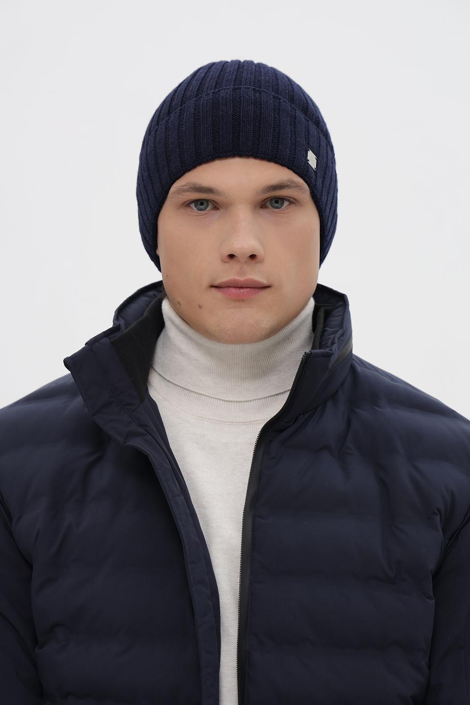 Шапка Marhatter мужская тёмно-синяя