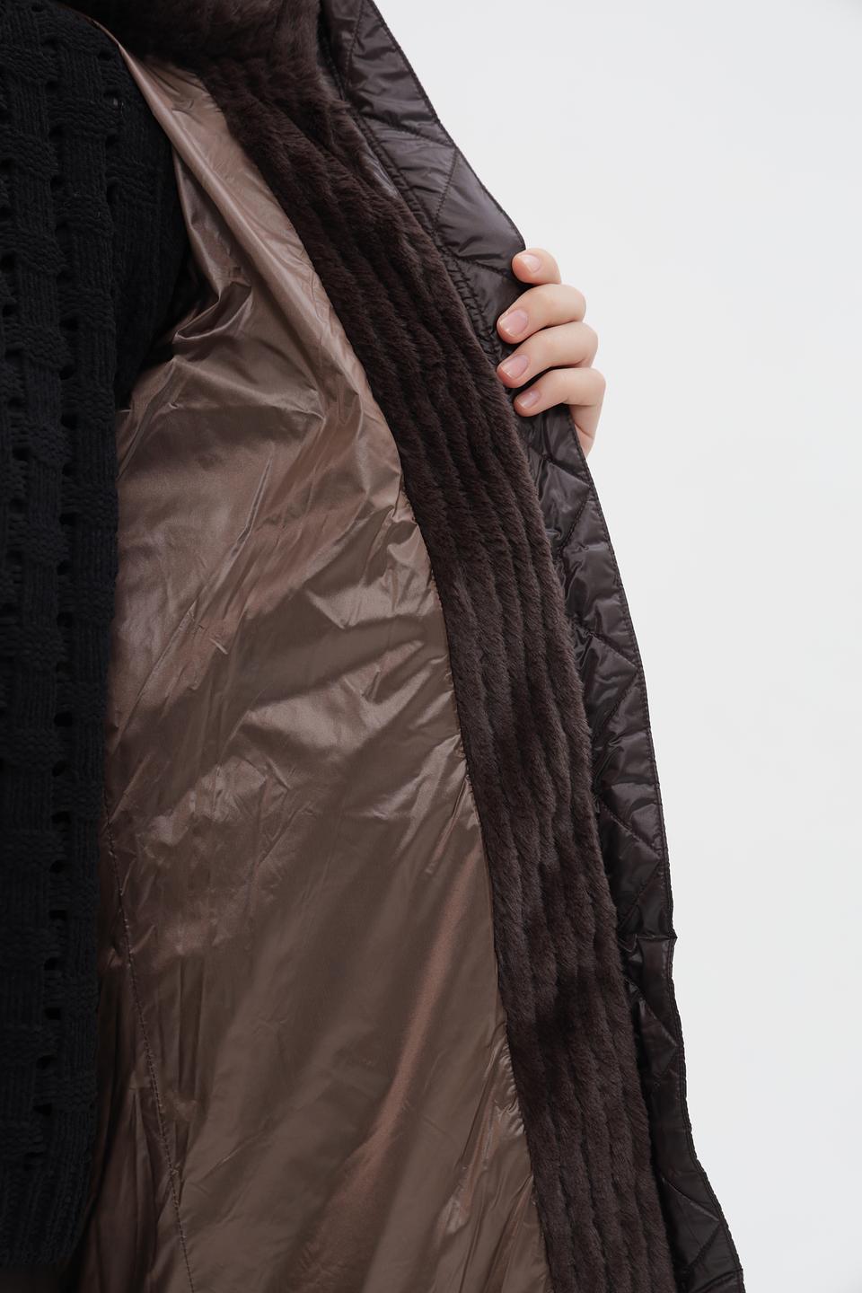 Пальто Milestone с мехом