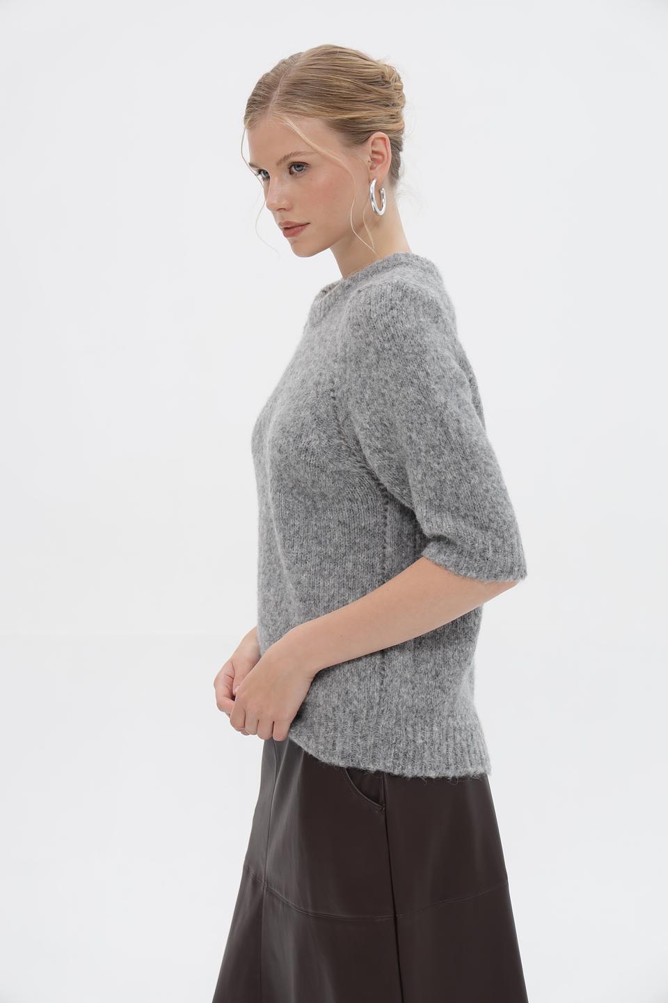 Пуловер Rich and Royal серый