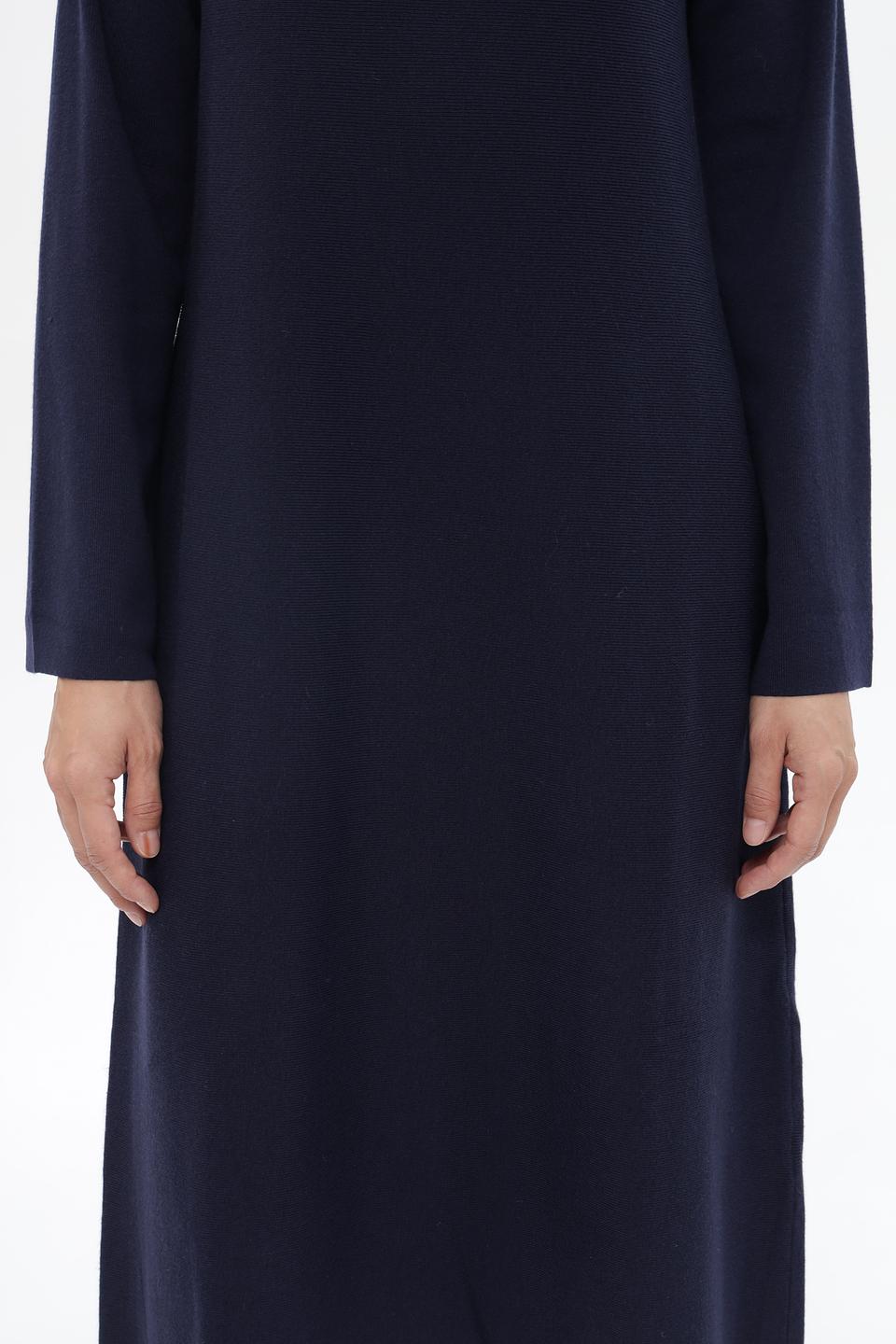 Платье UNQ трикотажное темно-синее