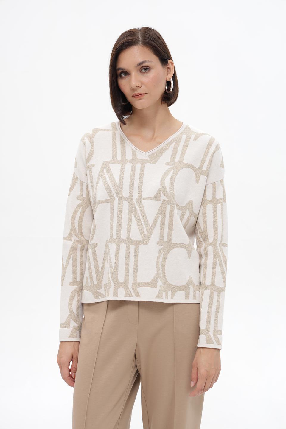 Пуловер Lecomte с логотипом