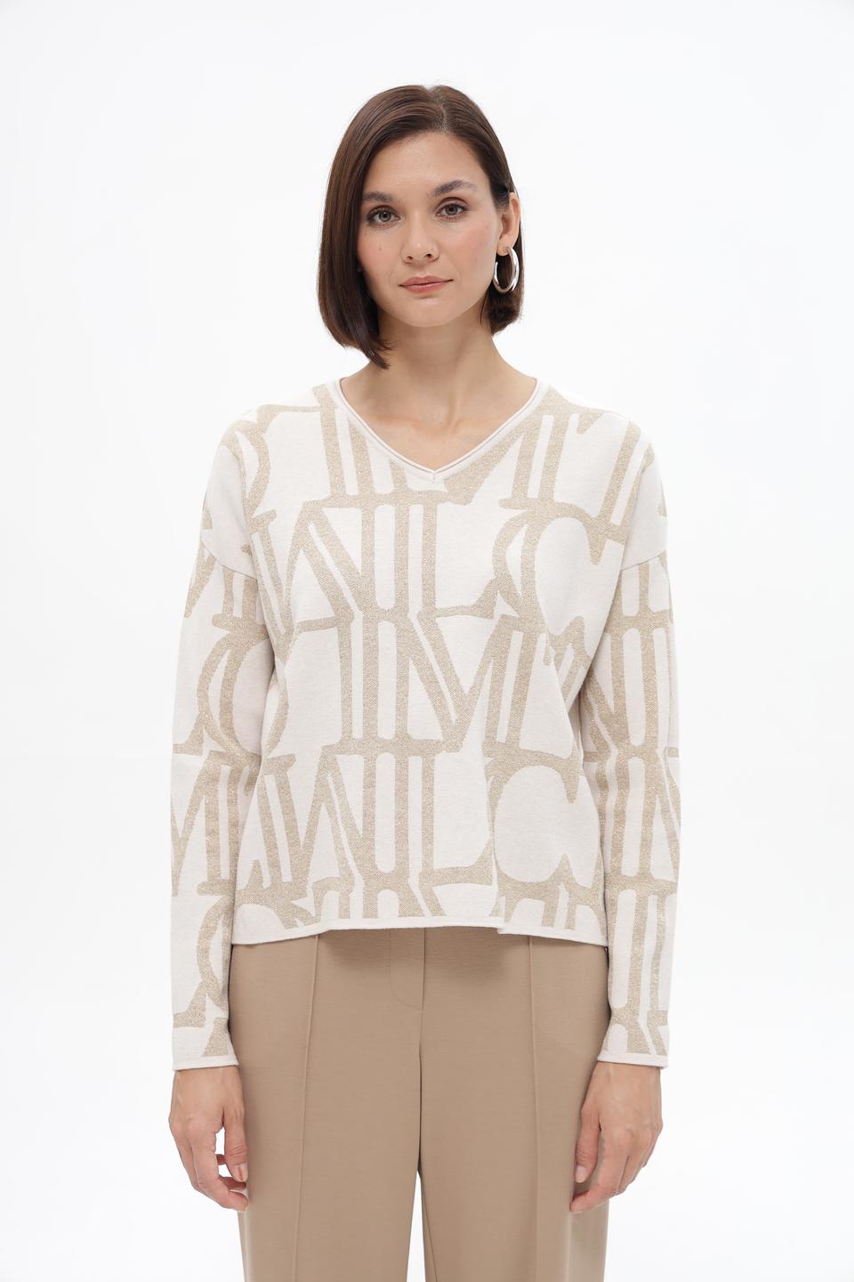 Пуловер Lecomte с логотипом