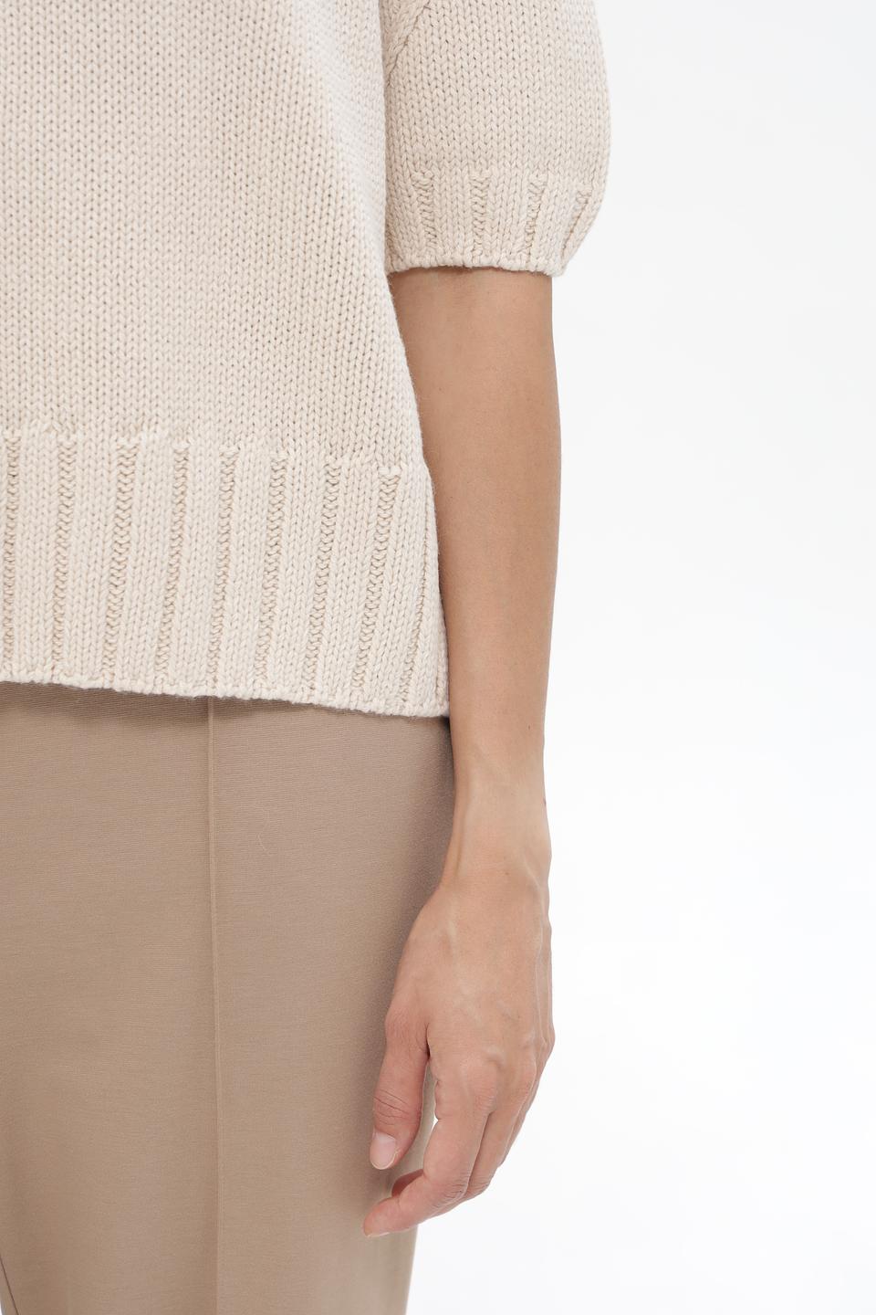 Пуловер Lecomte бежевый с рукавом 3/4