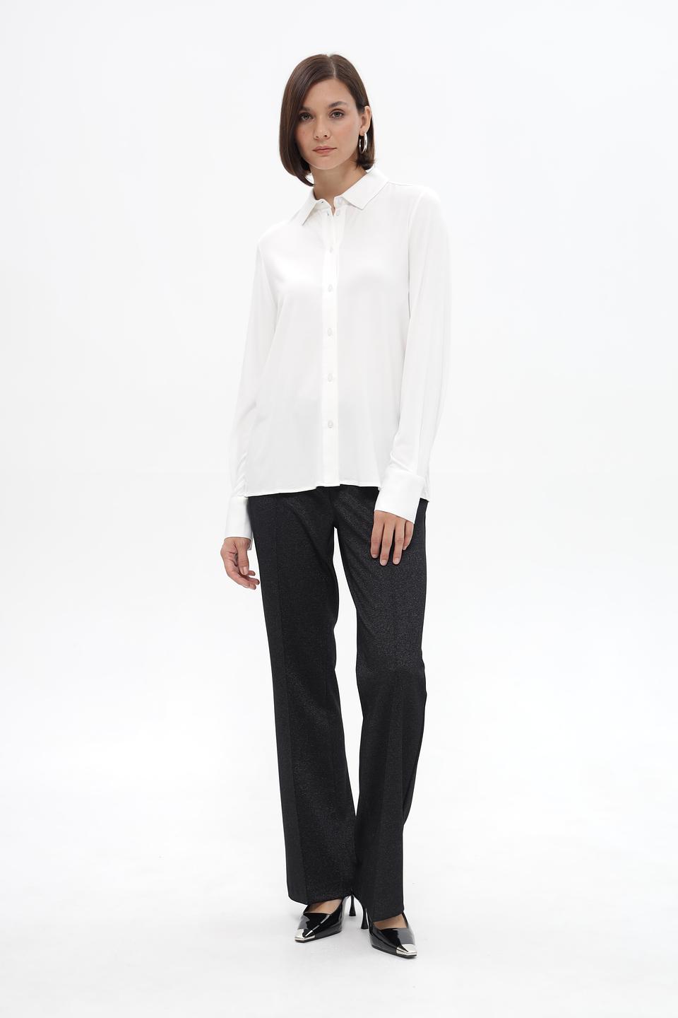 Блузка Bugatti белая с длинным рукавом