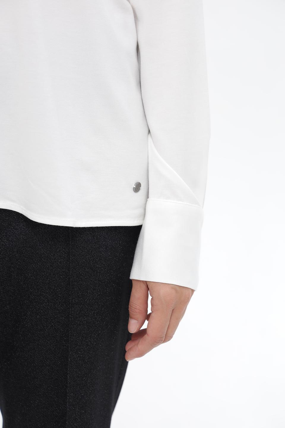 Блузка Bugatti белая с длинным рукавом