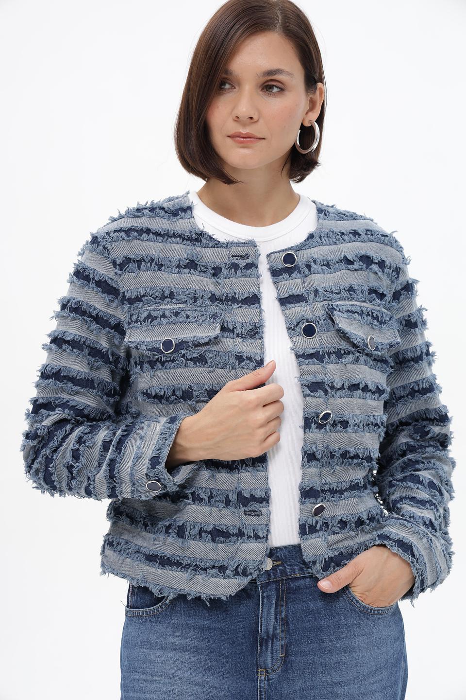 Жакет Lecomte с бахромой