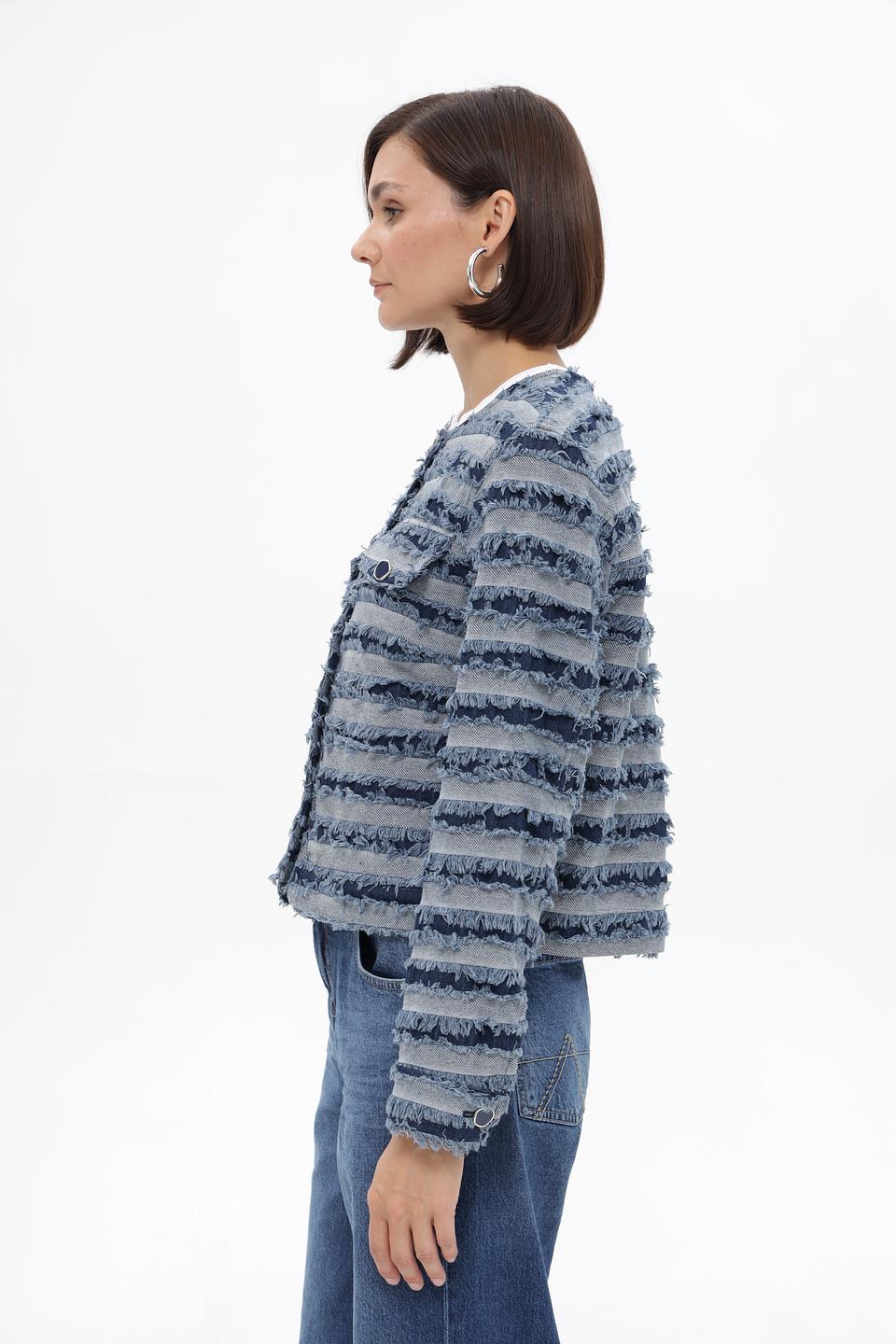 Жакет Lecomte с бахромой