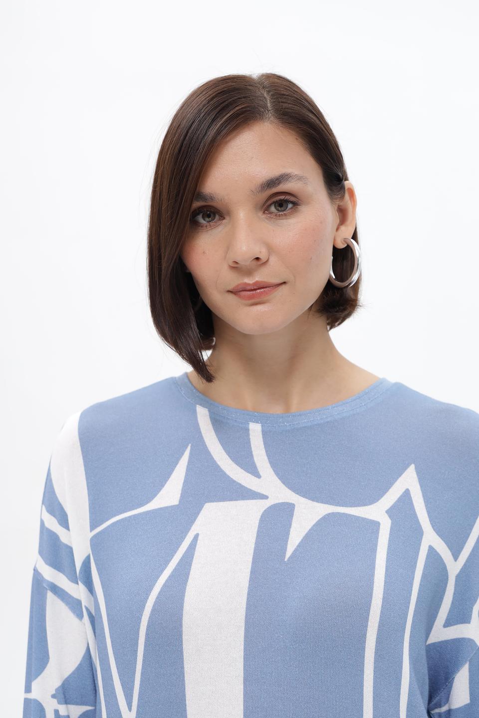 Пуловер Lecomte с принтом