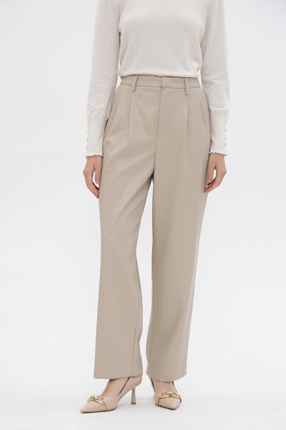 Брюки классические Oui бежевые