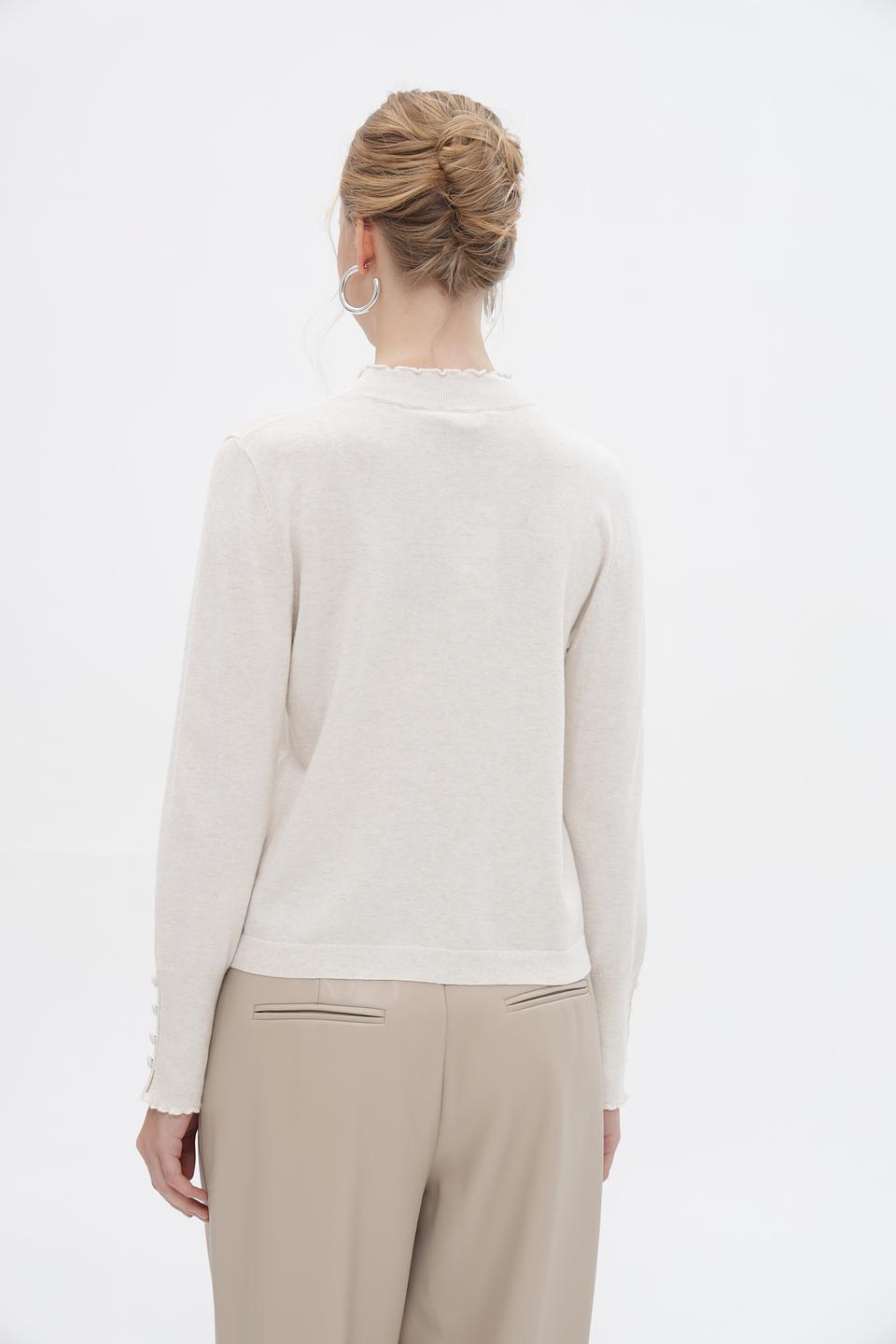 Пуловер Oui с воланами