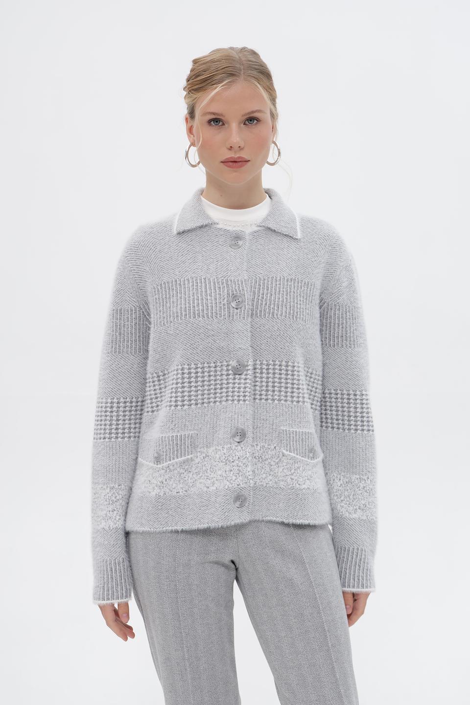 Жакет Bianca с узором в клетку