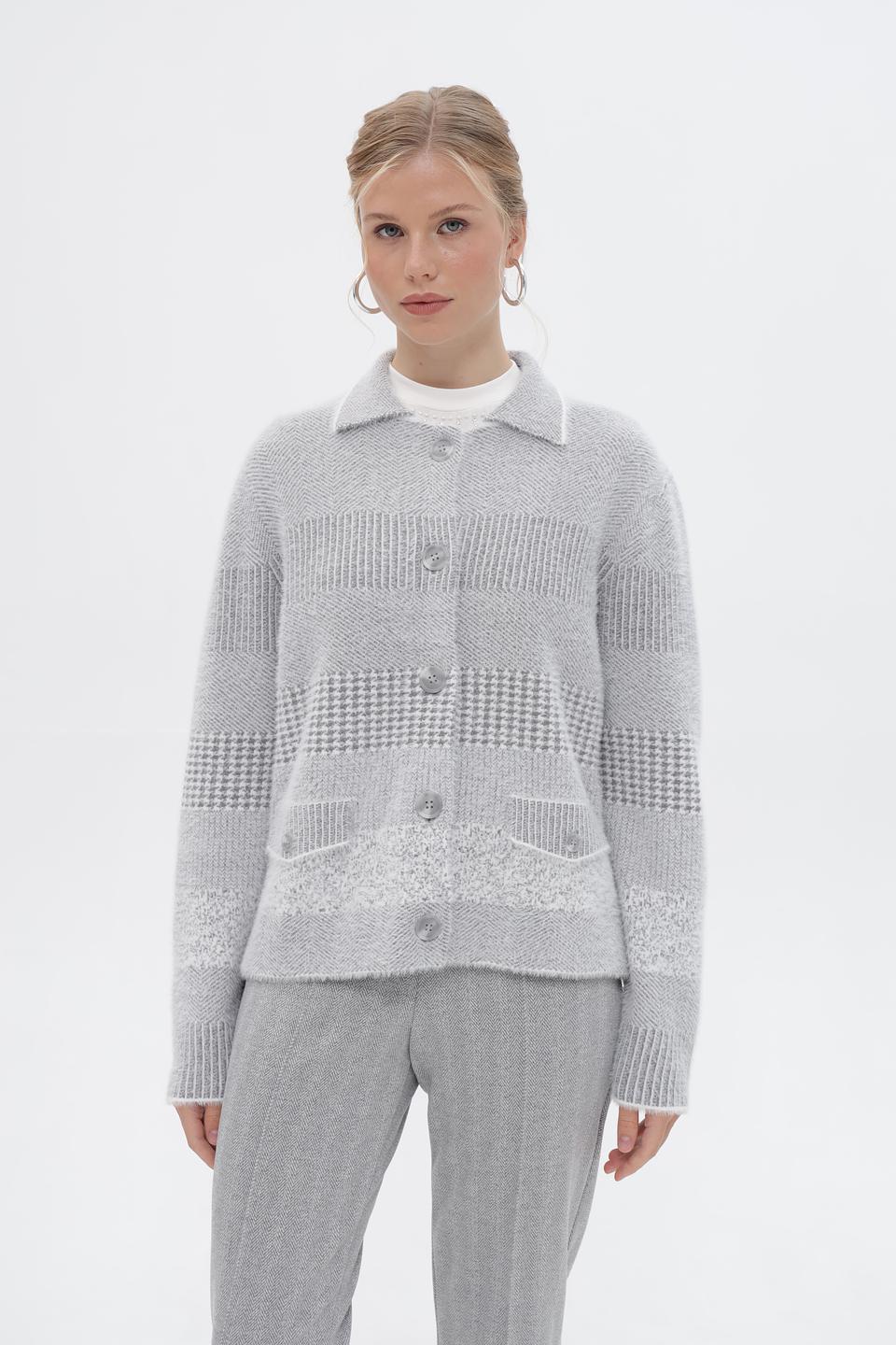 Жакет Bianca с узором в клетку