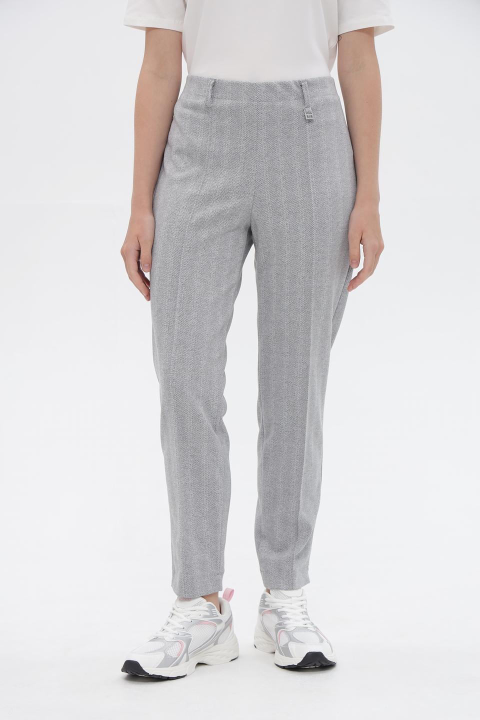 Брюки Bianca в клетку серые