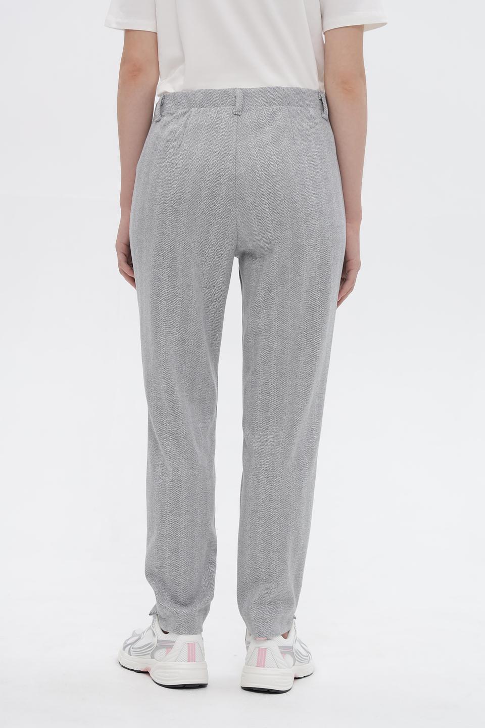 Брюки Bianca в клетку серые