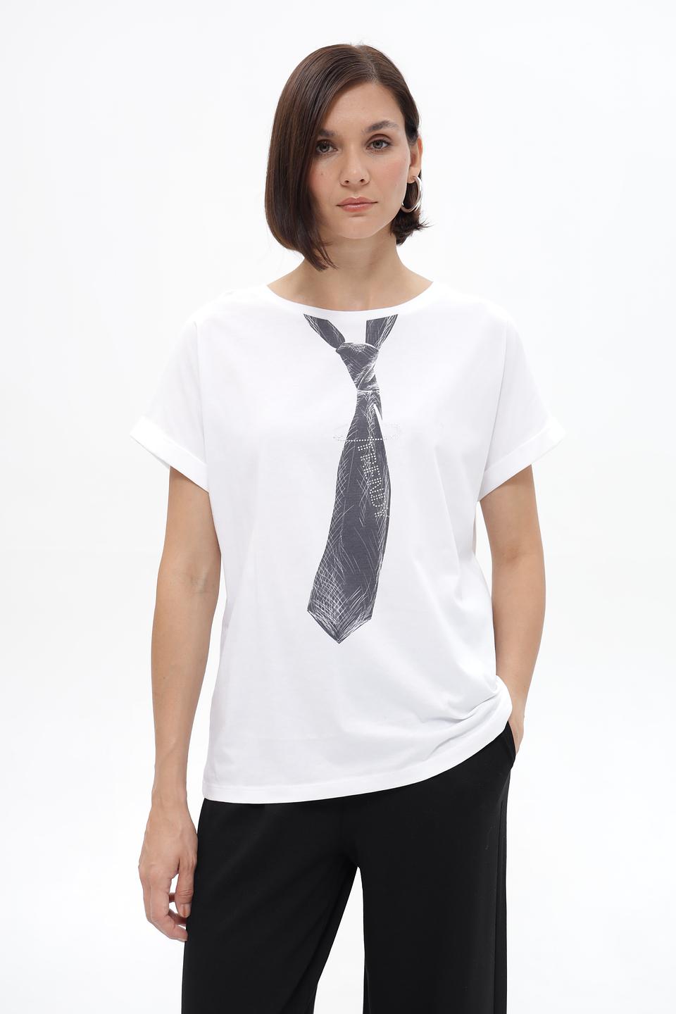 Футболка UNQ с галстуком