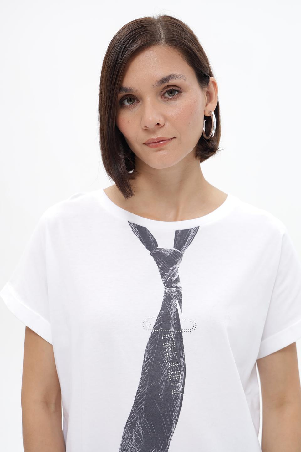 Футболка UNQ с галстуком