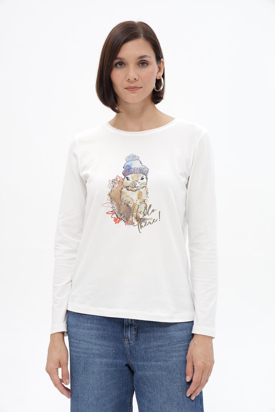 Лонгслив Bianca с принтом