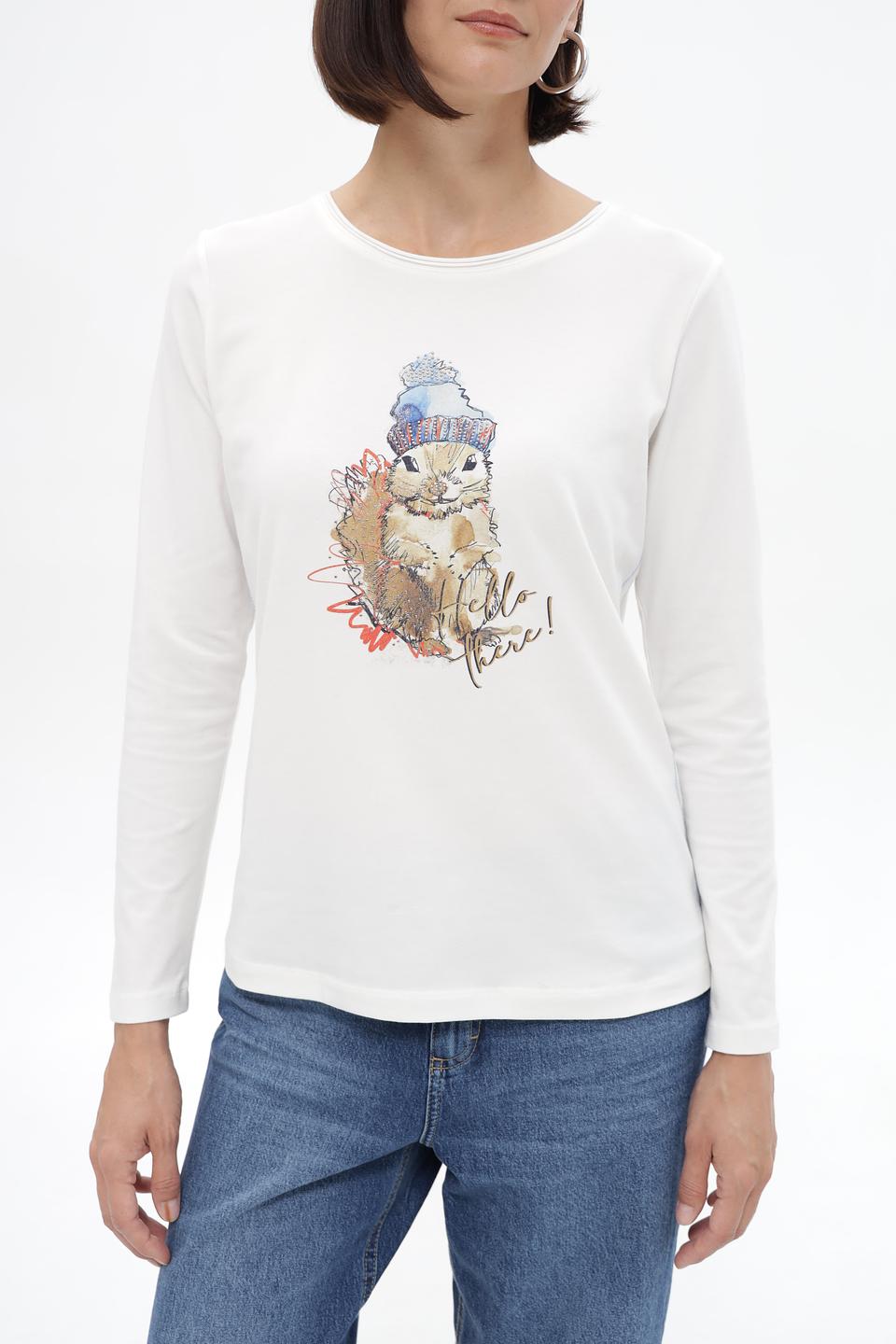 Лонгслив Bianca с принтом