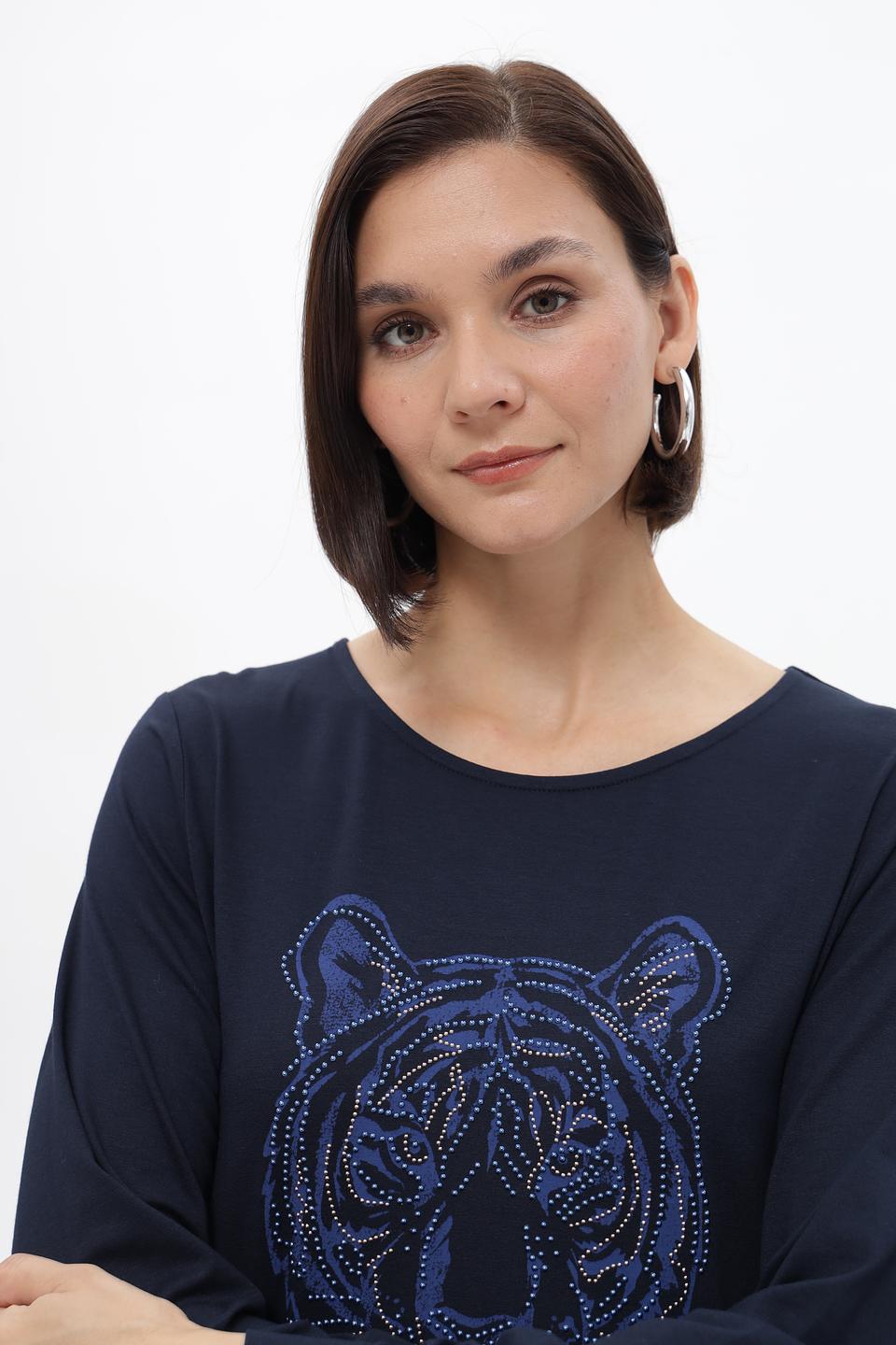 Лонгслив Bianca с тигром