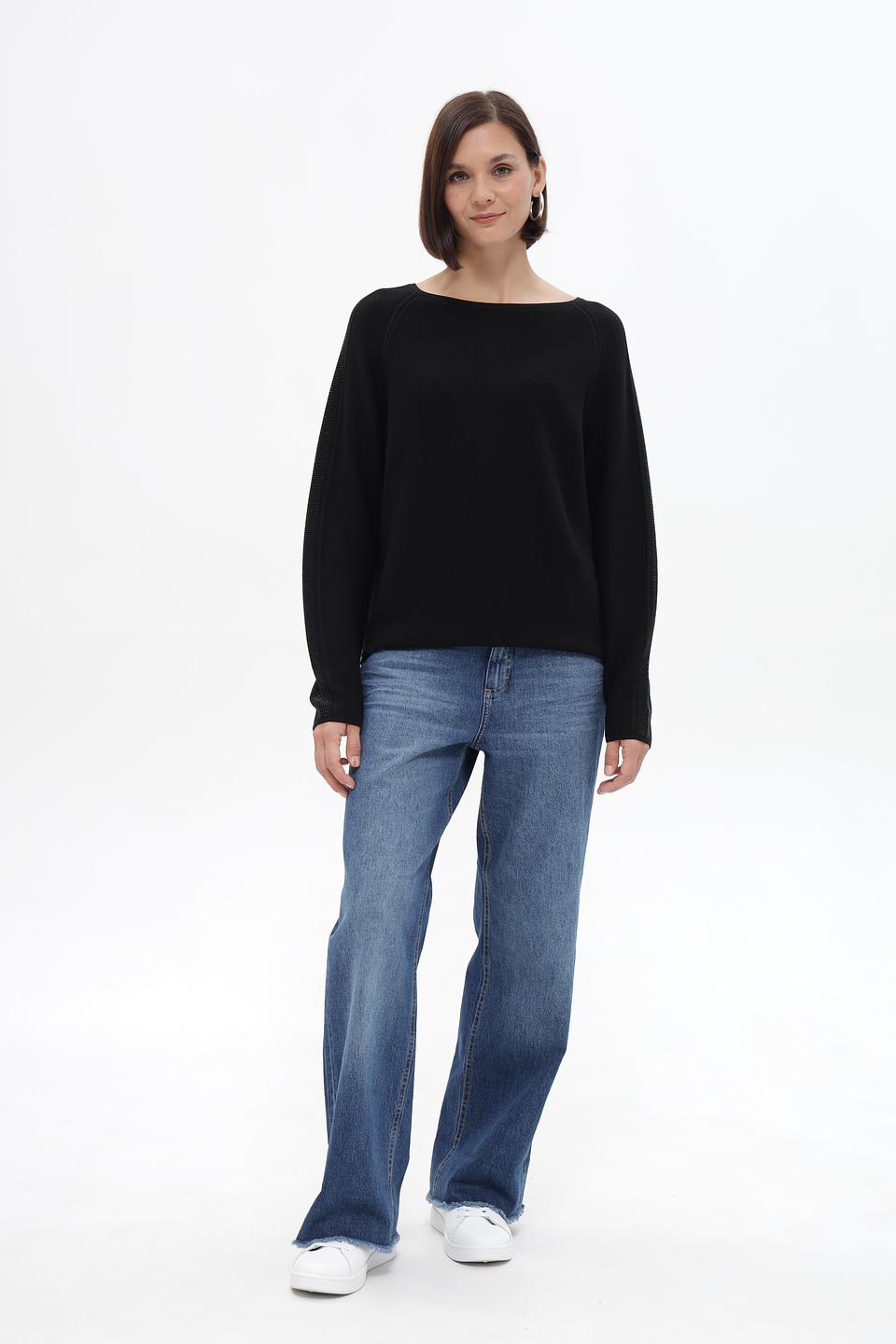 Пуловер Monari с рукавами-сеткой