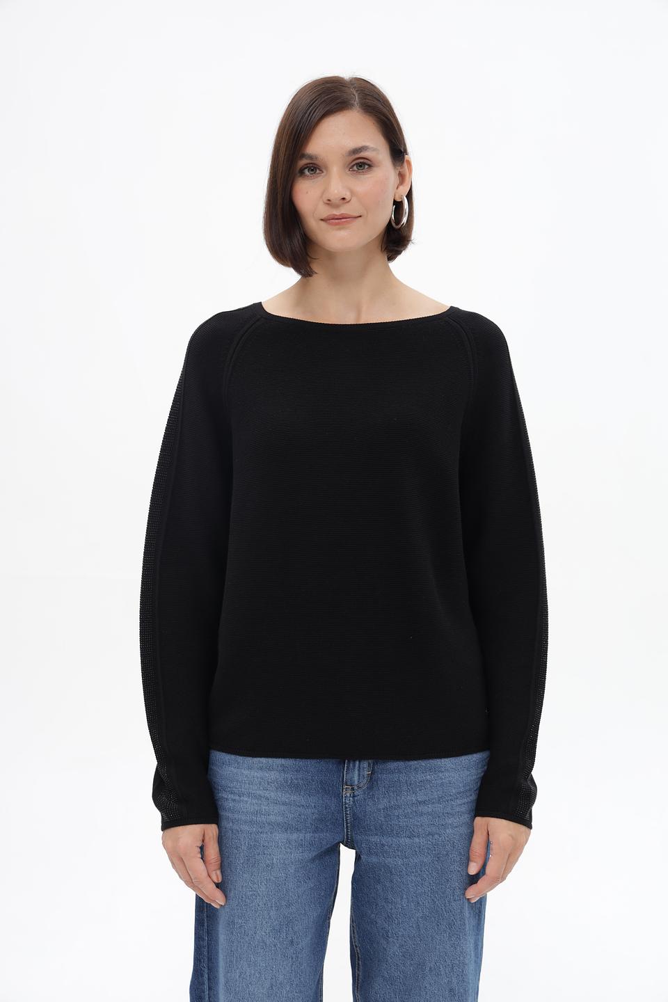 Пуловер Monari с рукавами-сеткой