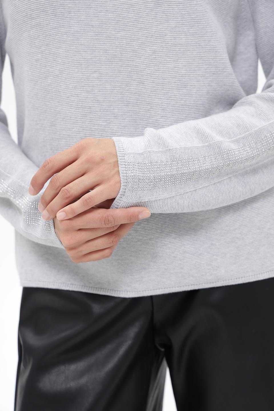 Пуловер Monari серый меланж