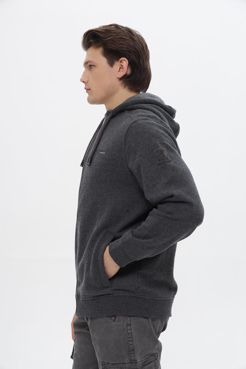 Кардиган Casa Moda на молнии серый