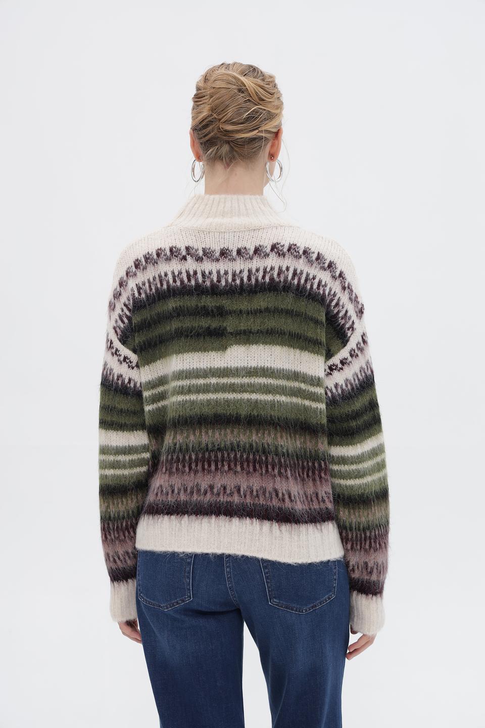 Пуловер More and More в полоску